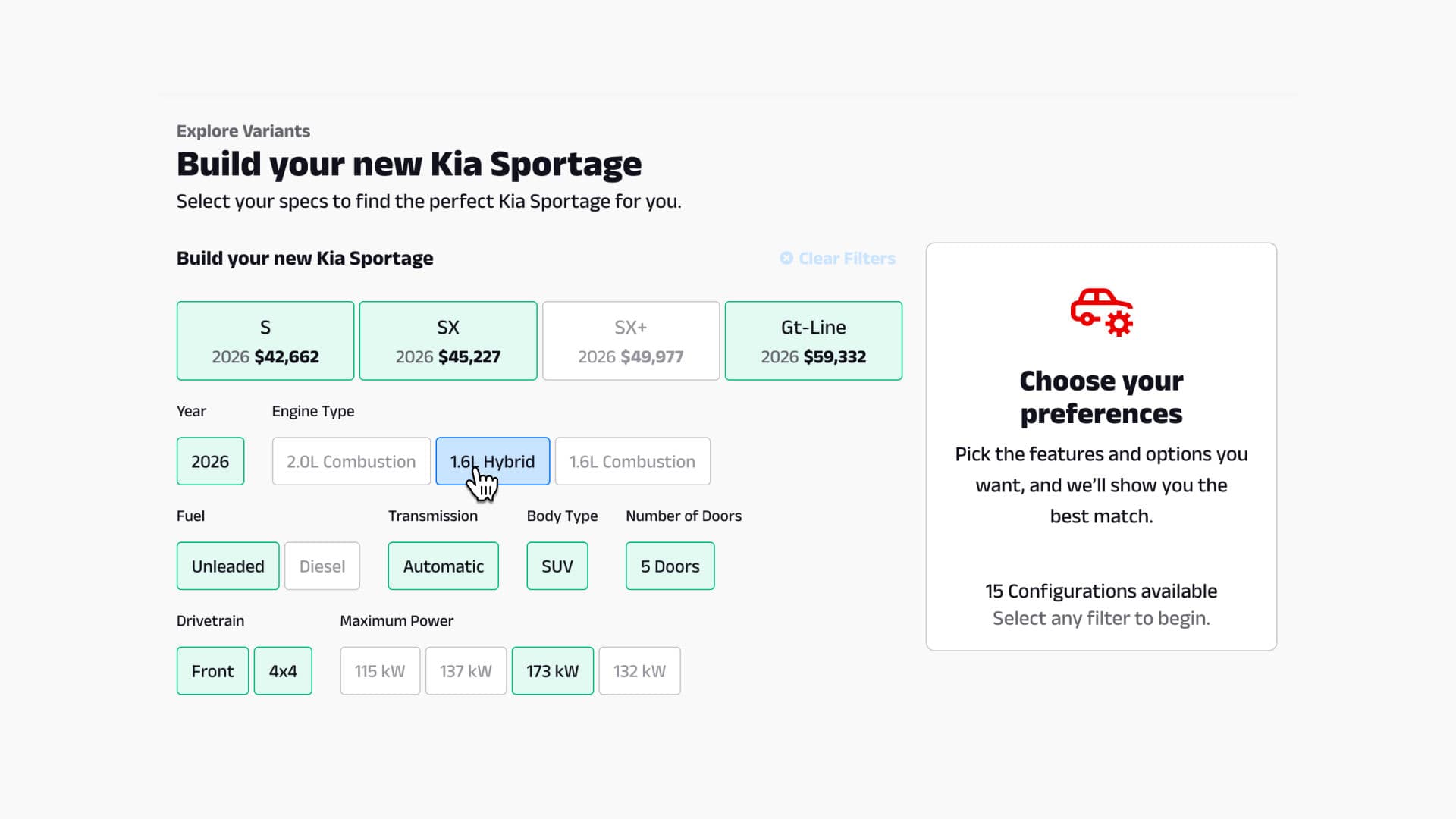 Vehicle Configurator
